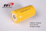 Bateria NiCad D4000mAh 4.8V da iluminação de emergência CE de 70 graus