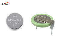 Tipo preliminar 50mAh da moeda da pilha do botão do dióxido do manganês da bateria de lítio CR1225