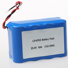 bateria de lítio 8S1P feita sob encomenda do bloco 32700 da bateria de 25.6V 6Ah LiFePO4